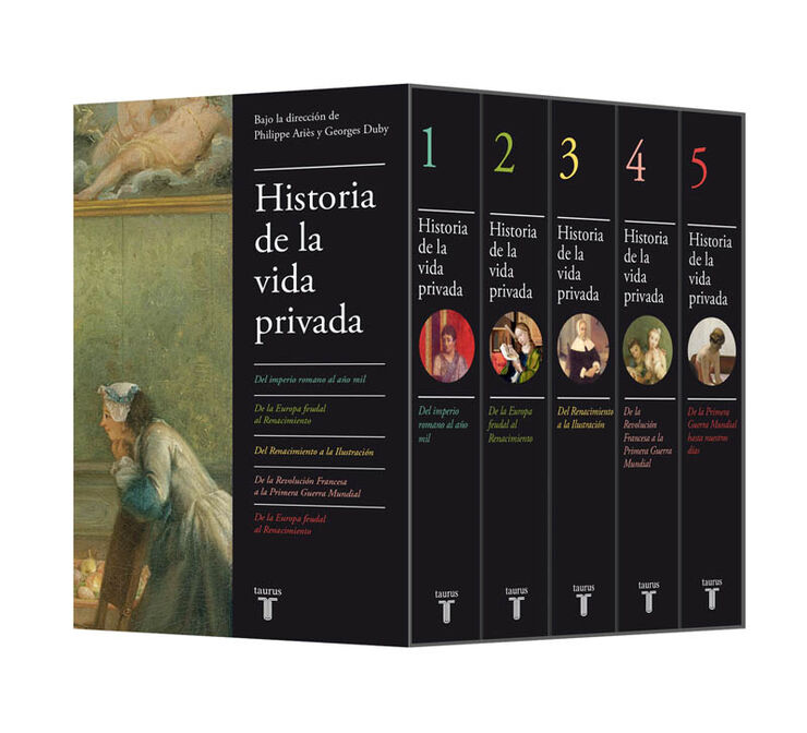 Historia de la vida privada (edición estuche con los cinco volúmenes)