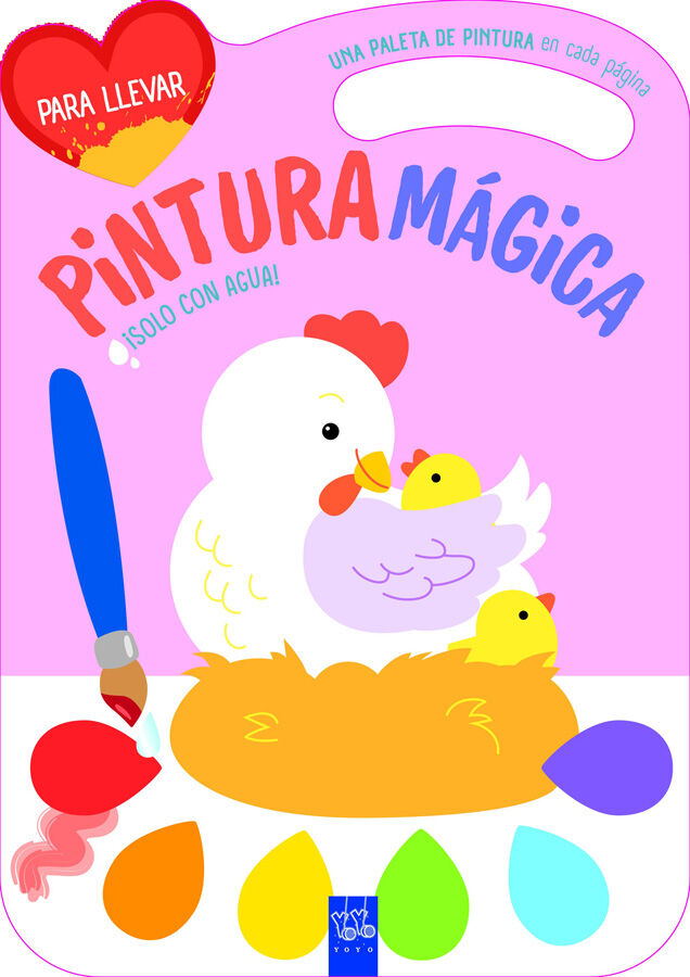 Pintura m&aacute;gica. Gallina
