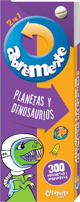 Abremente 2 en 1 Planetas y dinosaurios