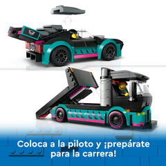 LEGO® City Coche de Carreras y Camión de Transporte 60406