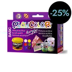 Pintura acrílica Playcolor Basic 40ml 6 colors