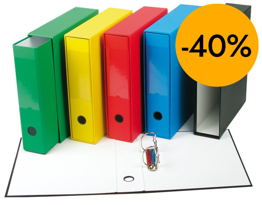 Arxivador 2 anelles Abacus Foli amb caixa blau