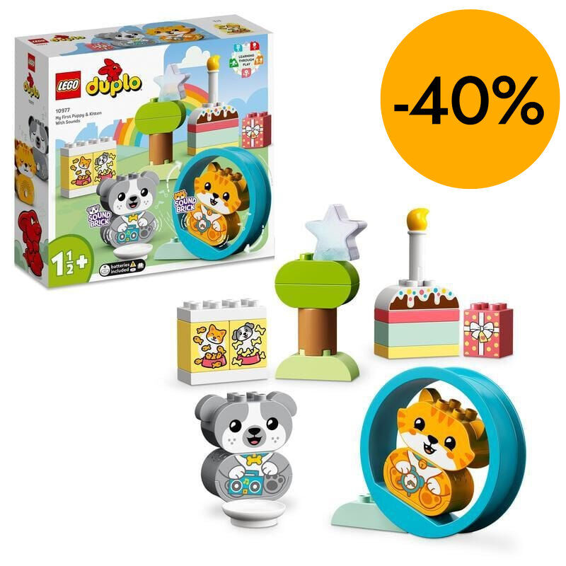 LEGO&reg; DUPLO Mis Primeros Cachorrito y Gatito con Sonidos 10977