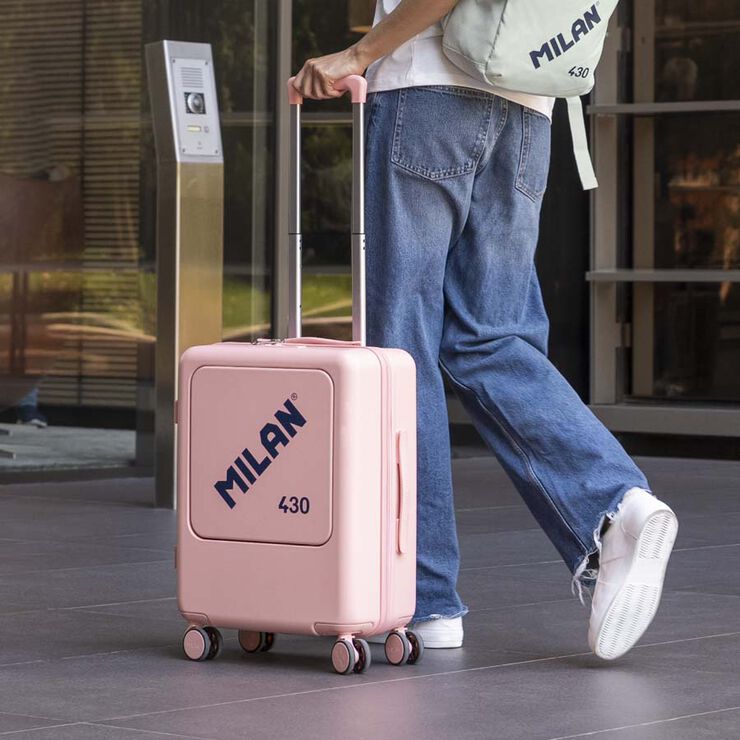 Trolley Cabina 550mm Milan 430 rosa