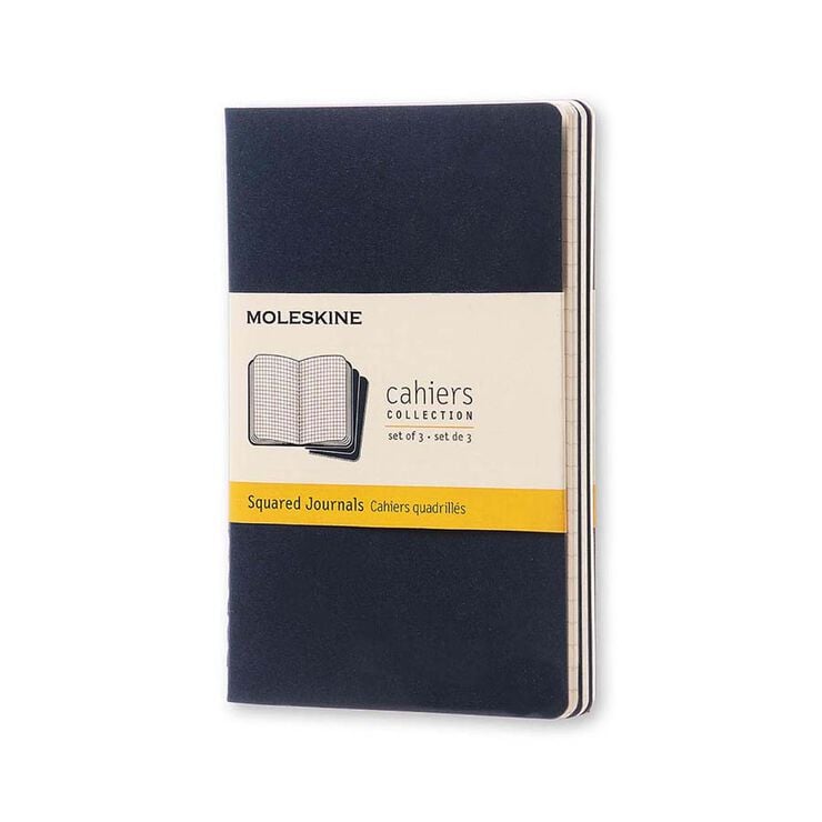 Pack 3 Llibretes Moleskine P aqua quadre