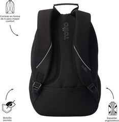Motxilla PC Totto Cambri negre