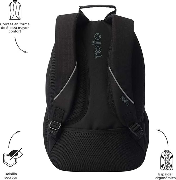 Motxilla PC Totto Cambri negre