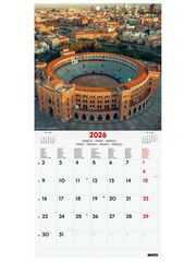 Calendari paret Finocam 18x18 2026 Madrid multilingüe Calendari paret Finocam 18x18 2026 Madrid multilingüe
