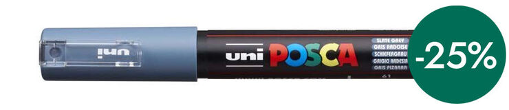 Rotulador Posca PC-1M 0,7mm gris pizarra