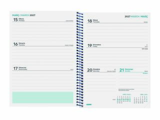 Agenda Escolar Finocam Cool 1/4 Sem/Vista Catal&aacute;n 2026-27 Azul