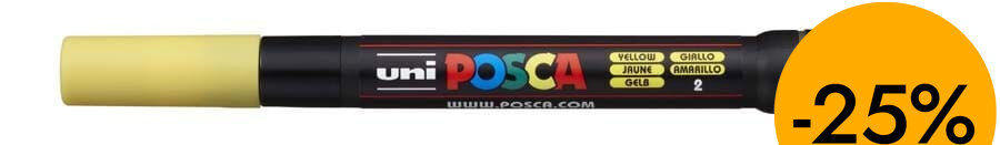 Retolador Posca PCF-350 1-10mm groc