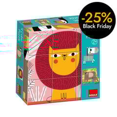 Puzzle 9 piezas Cubos Animales