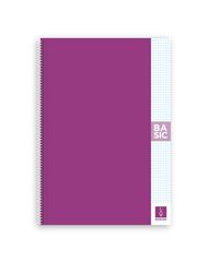 Llibreta espiral Escolofi Basic A4 80 fulls 4x4 violeta