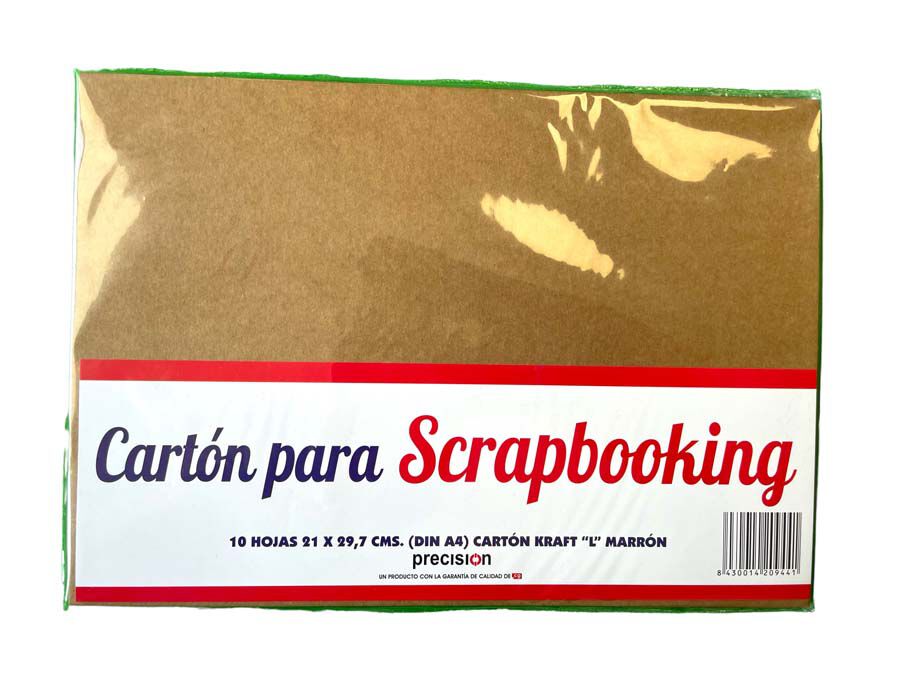 Cart&oacute;n Kraft Marr&oacute;n Liner 10 hojas A4