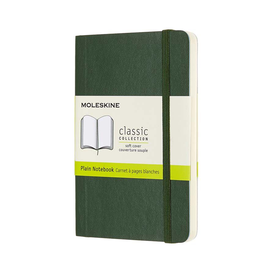 Libreta Moleskine Soft L Verde Oscuro Liso