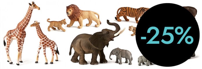 Animales salvajes con crías 12 uniades