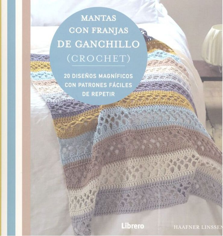 Mantas con franjas de ganchillo (crochet)