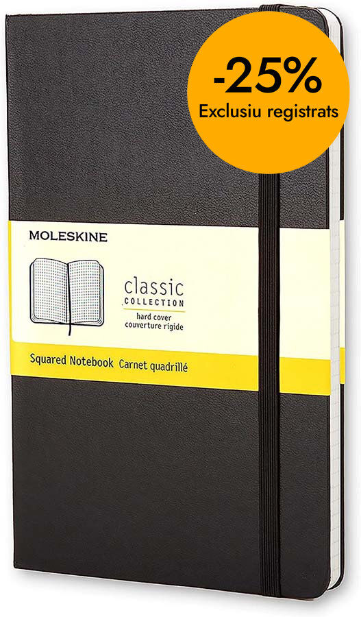 Libreta Moleskine L cuadro negro