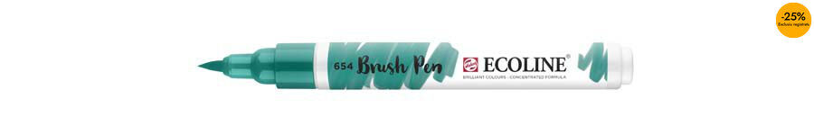 Retolador Ecoline Brush Pen verd pi 654