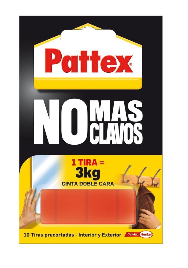 Cinta adhesiva doble cara Pattex No m&aacute;s clavos