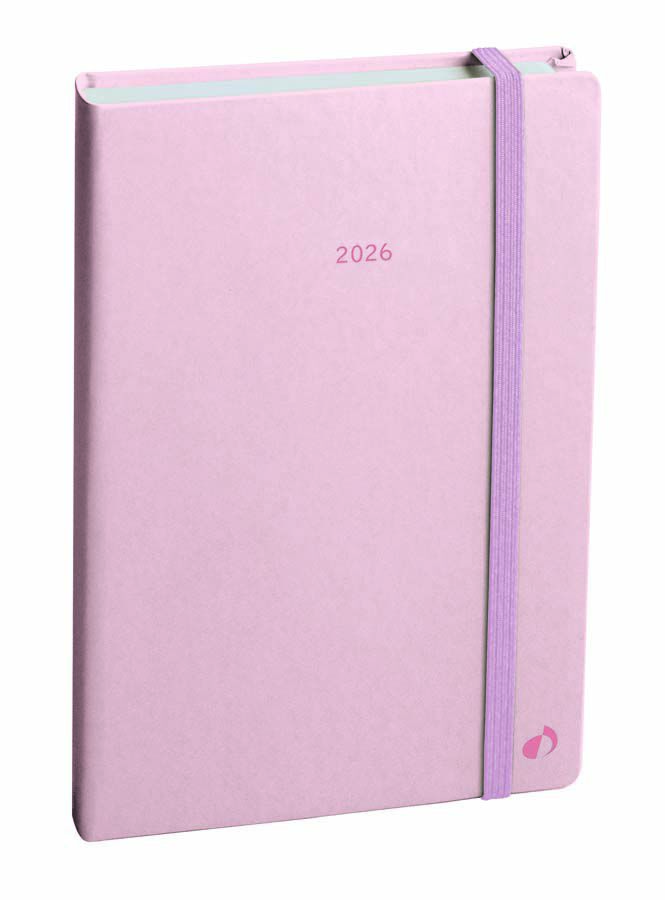 Agenda Quo Vadis Affaires Pastel A6 setm/vista mult 2026 rosa