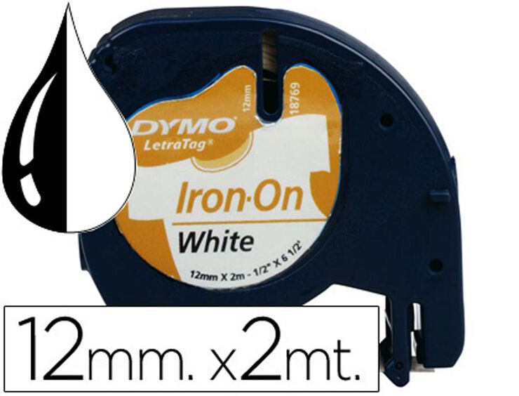 Cinta dymo LetraTag Iron-on - 18769