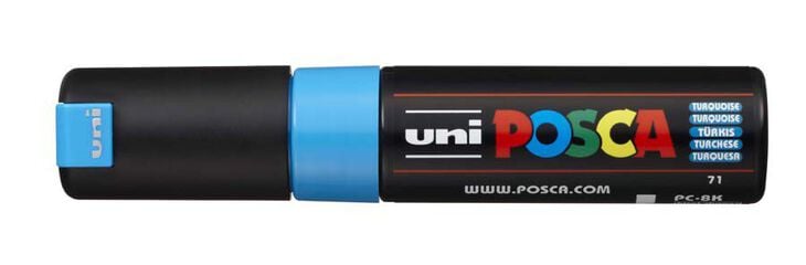 Rotulador Posca PC-8K 8mm turquesa