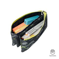 Estuche triple Totto Texgrunge