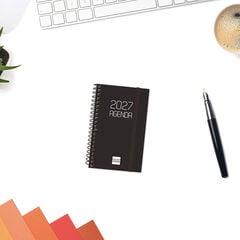Agenda Finocam Opaque Semana Vista Horizontal 2027 Catal&aacute;n Negro