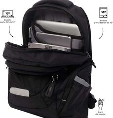 Mochila Totto PC Eufrates negro