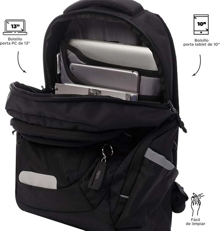 Mochila Totto PC Eufrates negro