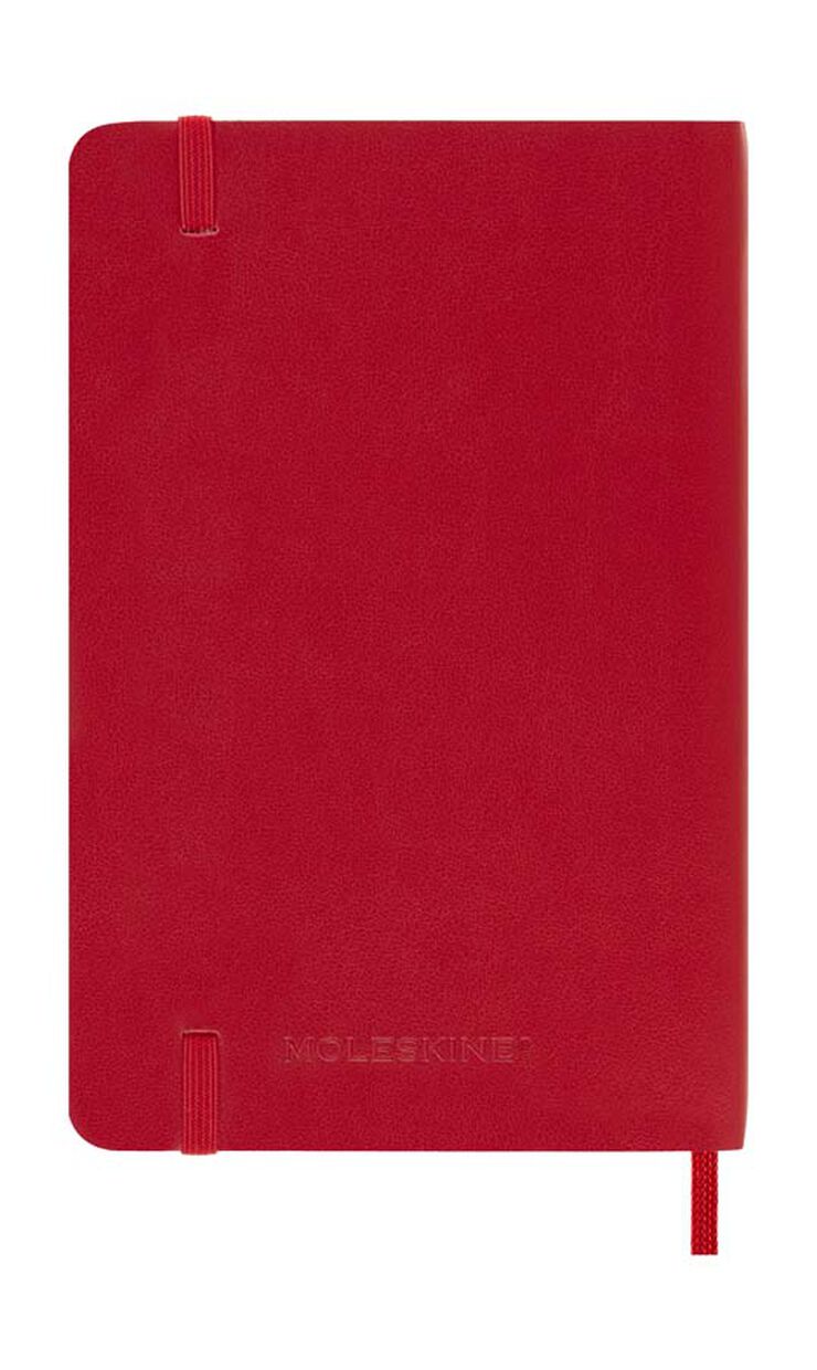 Agenda Moleskine 12m sem/vista 2025 Pocket rojo