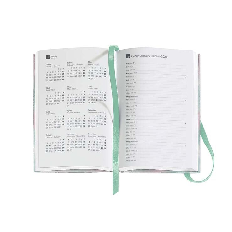 Agenda Miquelrius Passport 9x14 sem/vista catalán 2026 Gradient