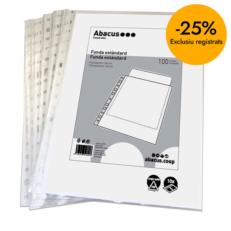 Funda est&aacute;ndar Abacus A4 100u