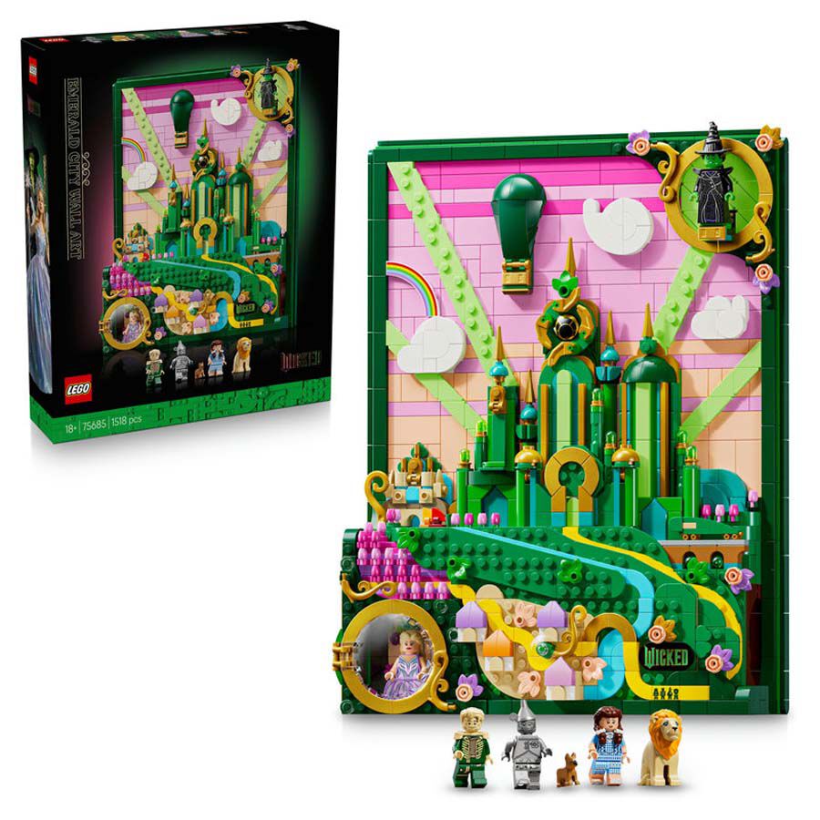 LEGO&reg; Wicked Arte Mural: Emerald City 75685