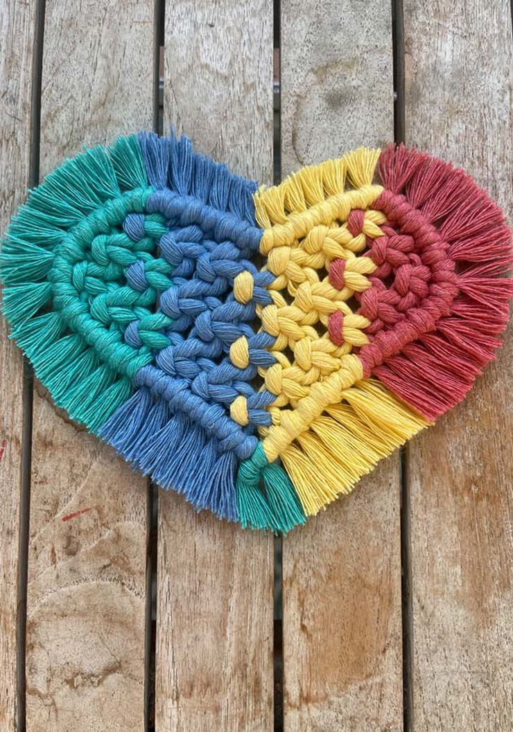 Posavasos Corazón Casasol Kit Macramé