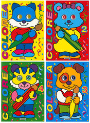 Colección coloreables con ojos