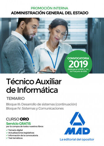 T&eacute;cnico Auxiliar de Inform&aacute;tica de la Ad