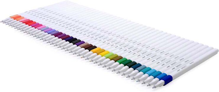 Retoladors Emott Uni-Ball Emott caixa 40 colors