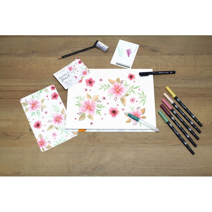 Set Acuarela Floral Tombow Set Acuarela Floral Tombow