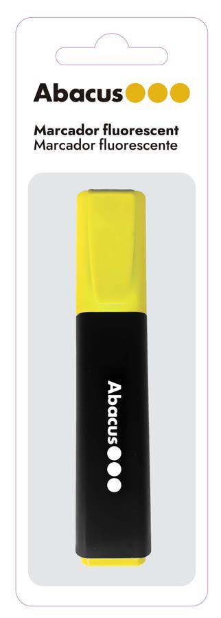 Marcador fluorescente Abacus amarillo