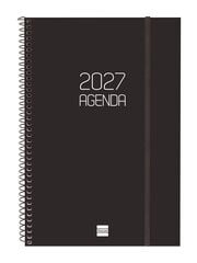 Agenda Finocam Opaque Setmana Vista Vertical 2027 Castell&agrave; Negre