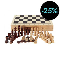 Maletín de Ajedrez, Damas y Backgammon