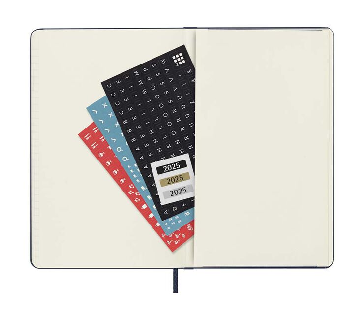 Agenda Moleskine 12m día/pág 2025 L negro