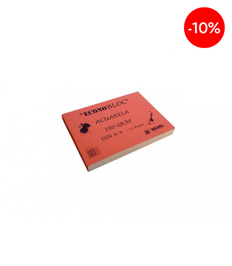 Bloc de acuarela Michel A4 280g 75 hojas
