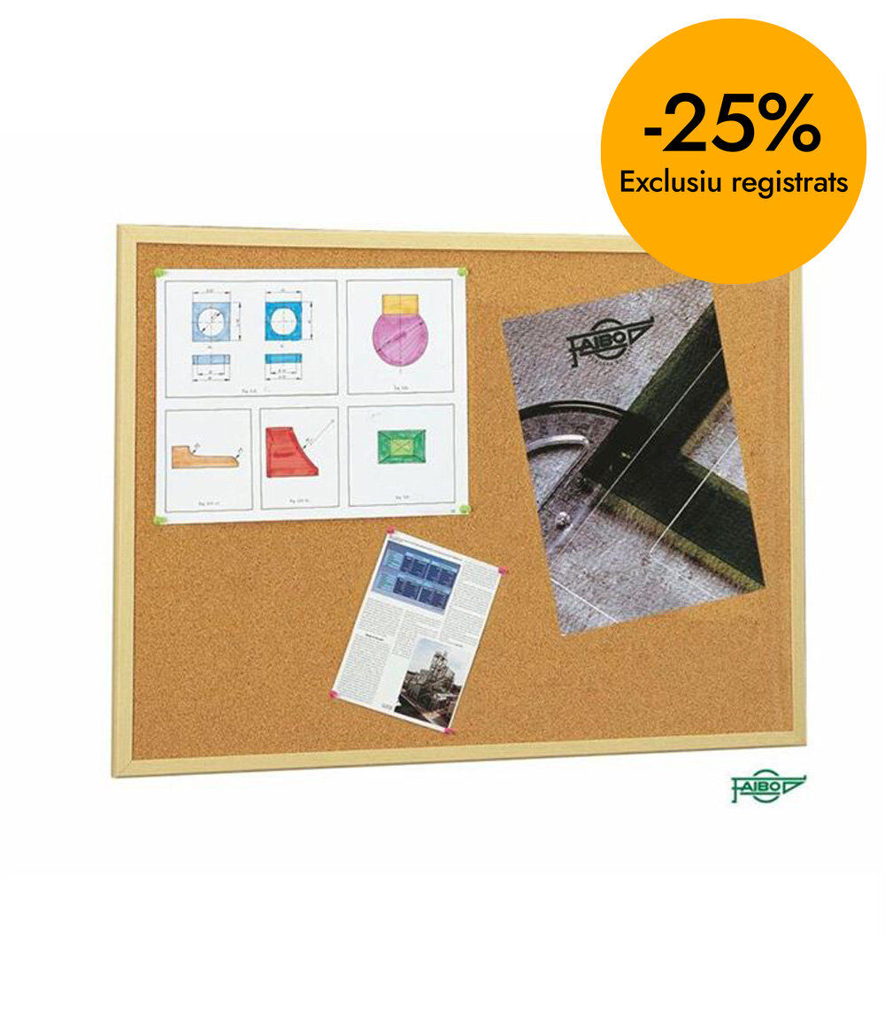 Tablero corcho Faibo 600x1200 mm