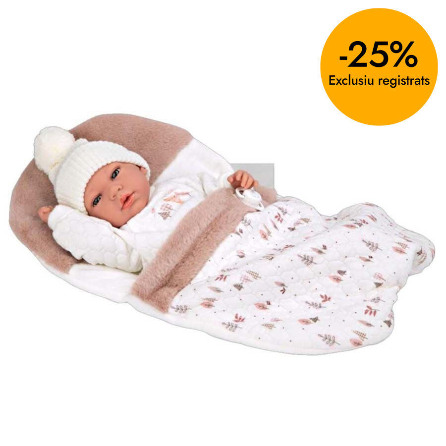 Nino Andie Rosa Amb Sac 40 Cm