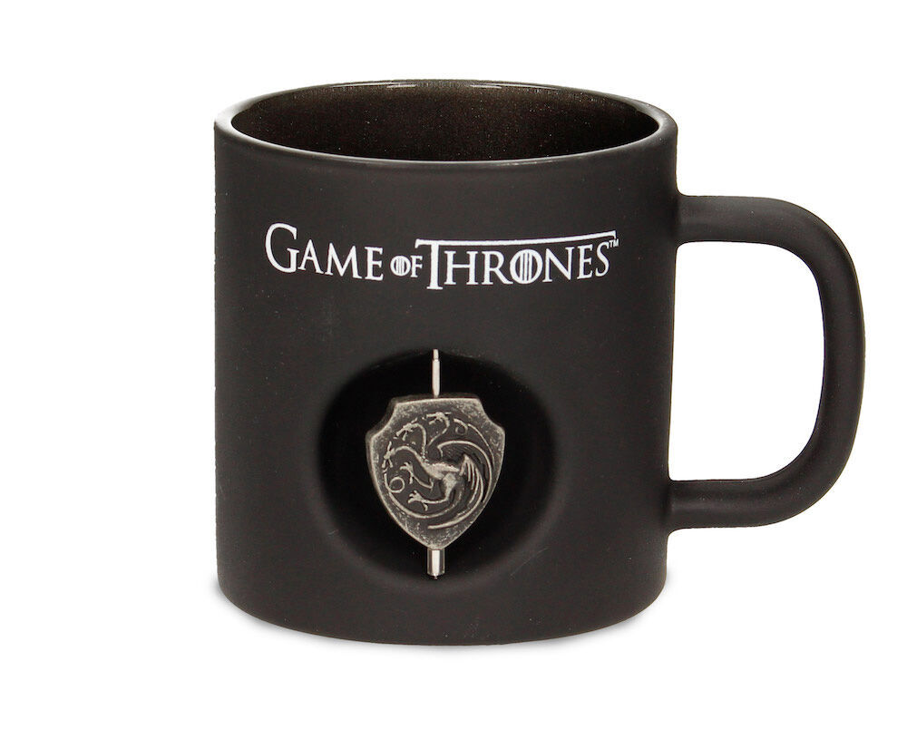 Targaryen Negra Cristal Emblema Got