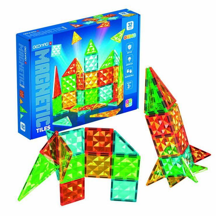 Magnetic Tiles Gems 32 piezas