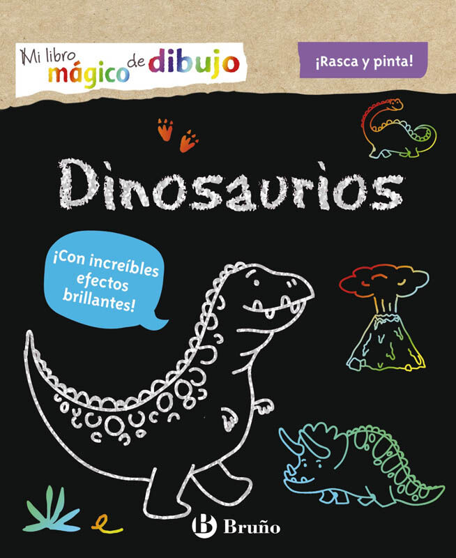 Mi libro m&aacute;gico de dibujo. Dinosaurios